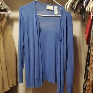 Cute Periwinkle dress cardigan